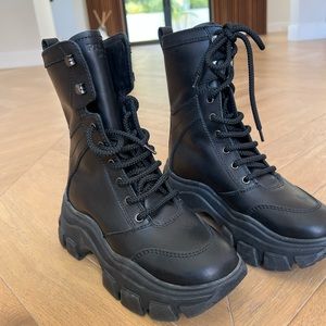 PRADA - Vitello Combat Boots “authentic” from 2020 size 38